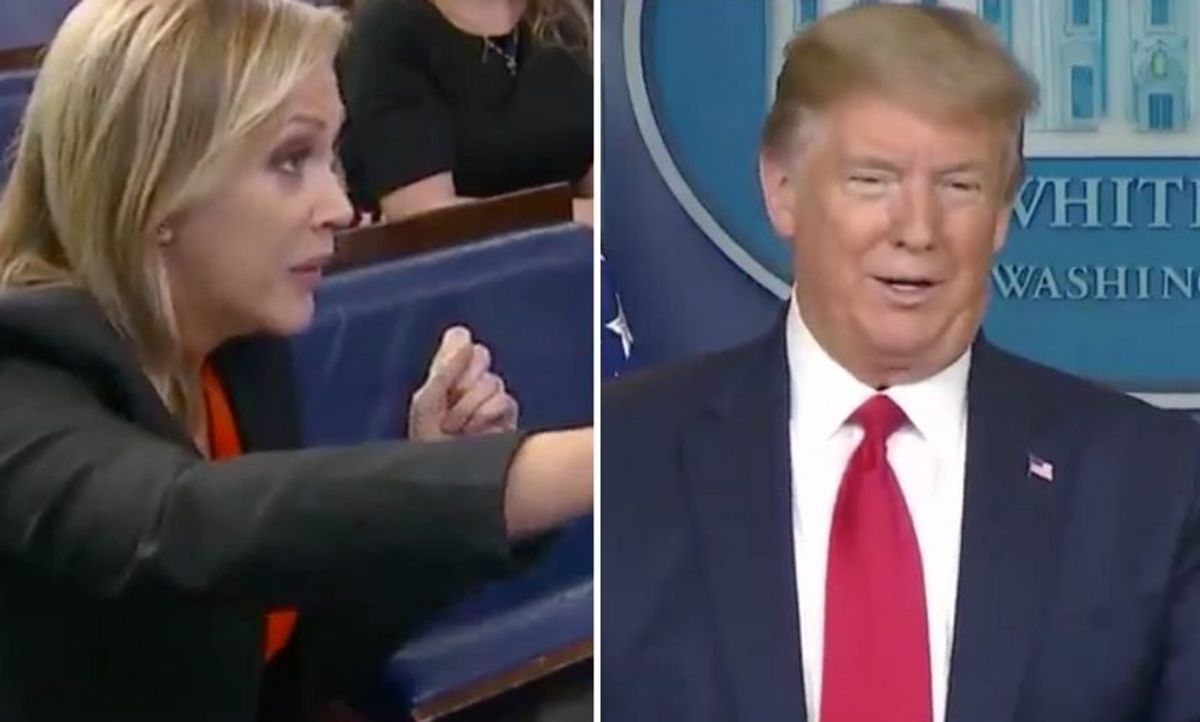 Reporter Calls Out Trump for Month Long Gap in Pandemic Response Video and We Now See Why They Left It Blank