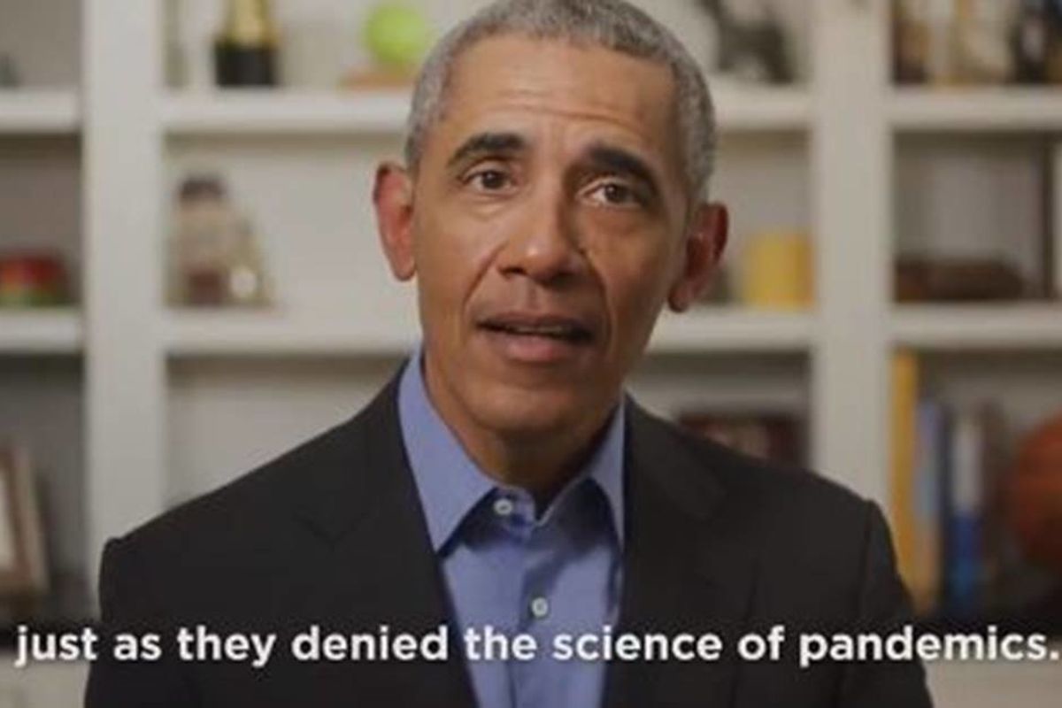 Obama endorses Biden and drops the hammer on Trump's handling of virus in powerful message