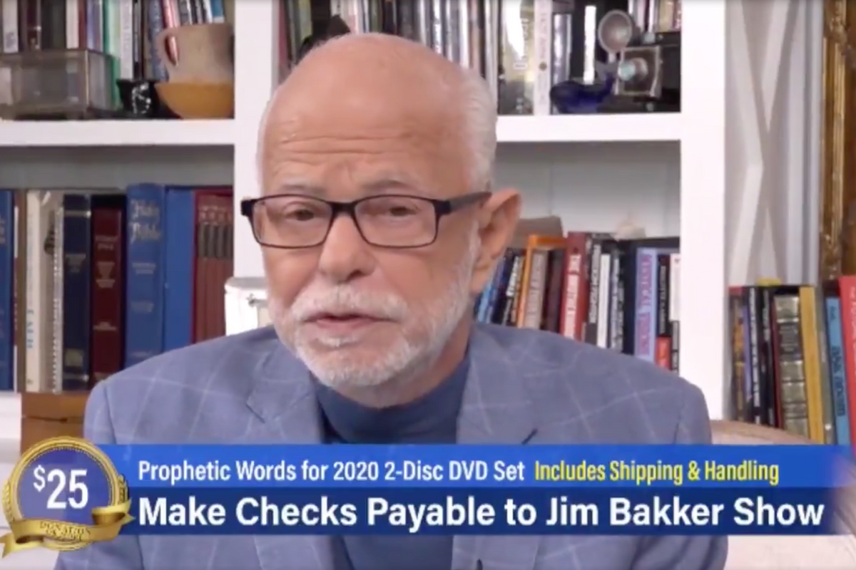 Convicted Felon Jim Bakker's Magic Silver Drink Cured Him Of Being Able To Take Credit Card Payments