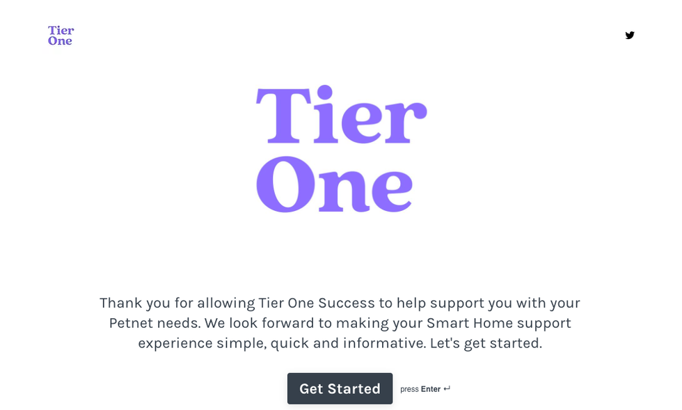 Petnet Tier One web site