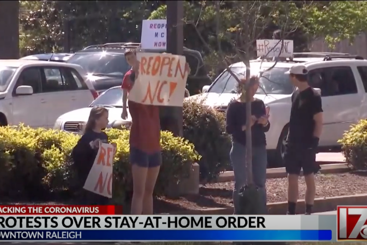'ReopenNC' Protestors Demand Right To Spread COVID At Their Place Of Business