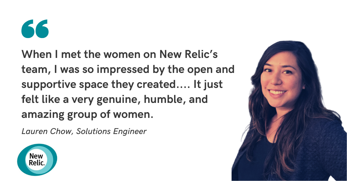 Starting a New Job During a Pandemic: How Solutions Engineer Lauren Chow Has Found Her Place at New Relic