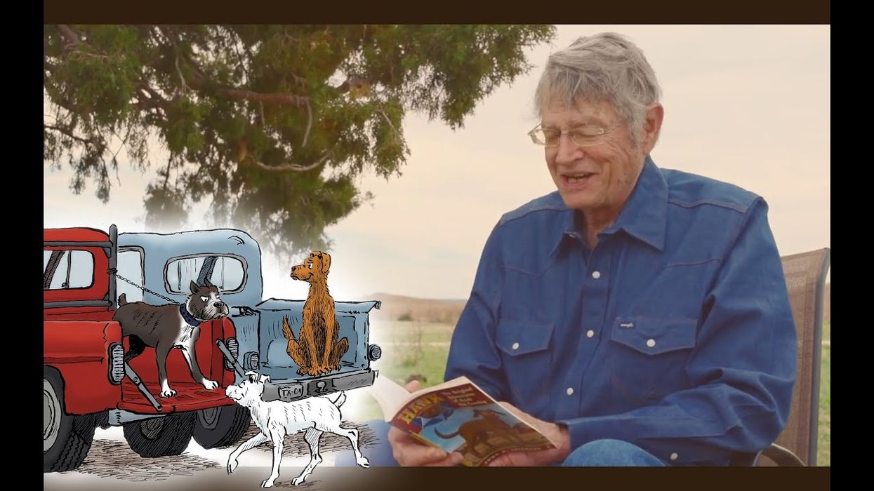 The author of "Hank the Cowdog" is hosting virtual readings from his ranch in Texas