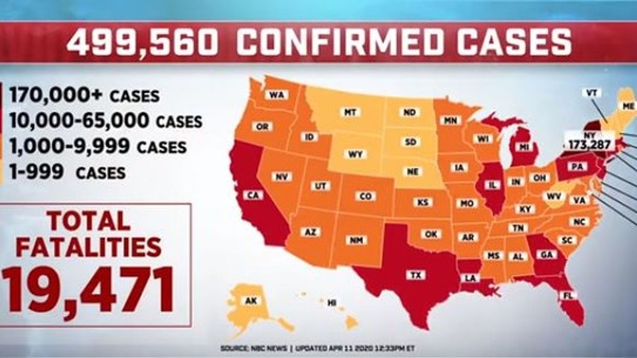 coronavirus confirmes cases April 11, 2020