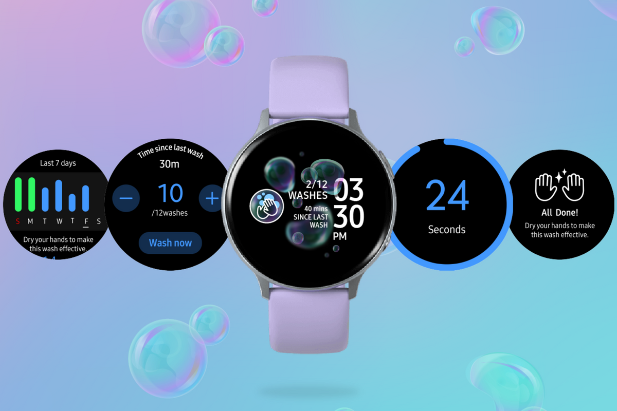 Samsung Hand Wash app for Tizen smartwatches