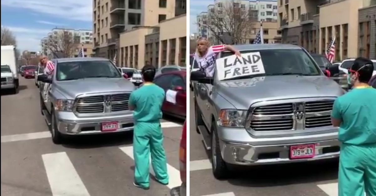 Video Of Nurses In Colorado Standing In Road To Stop Protesters From Blocking Emergency Vehicles Goes Viral