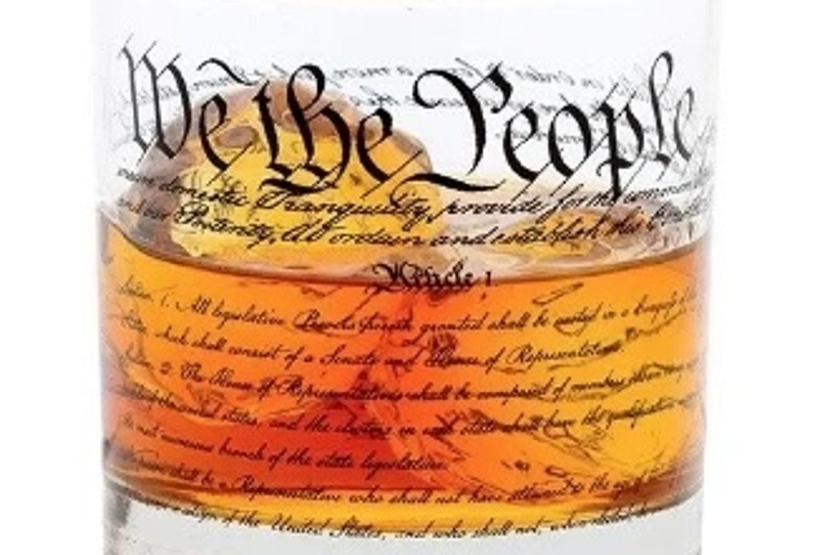 Constitution Rocks Glass