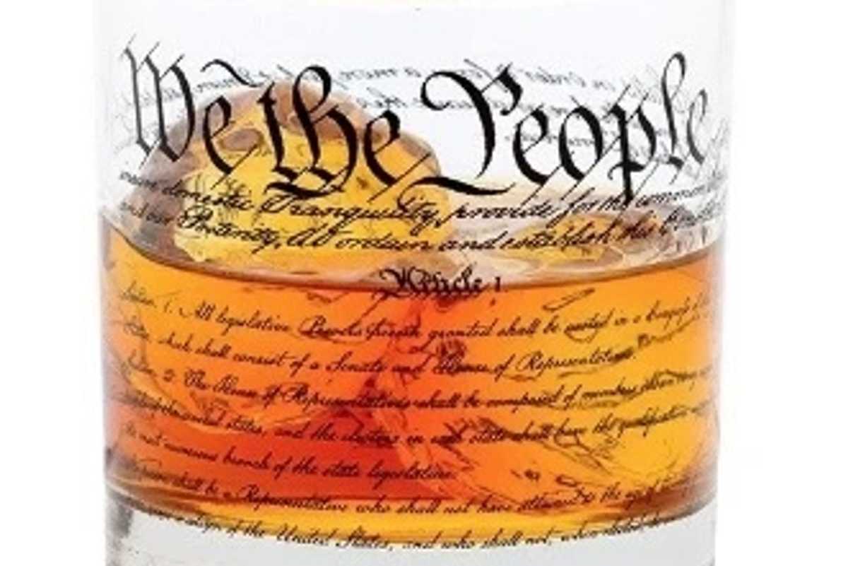 Constitution Rocks Glass