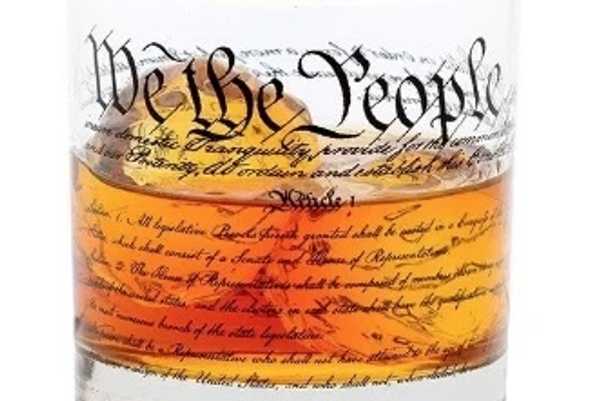 Constitution Rocks Glass