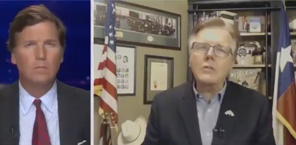 Texas Lt. Governor Doubles Down on Bonkers Tucker Carlson Interview: 'There Are More Important Things Than Living'