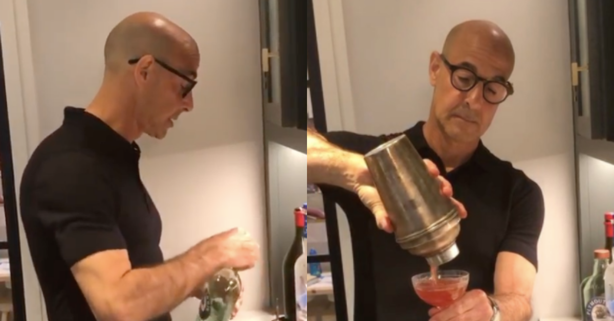 Stanley Tucci Just Gave A Masterclass On Making A Negroni, And The Internet Has Never Been More Turned On