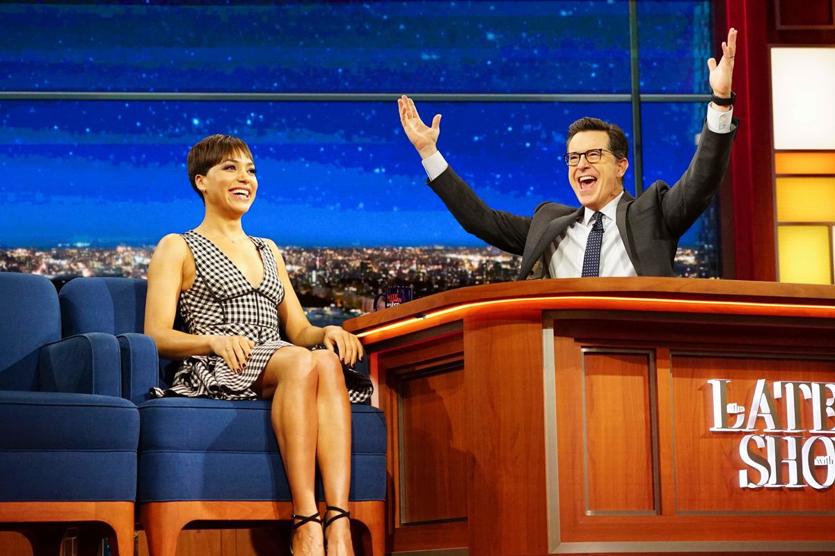 Cush Jumbo on The Late Show With Steven Colbert.