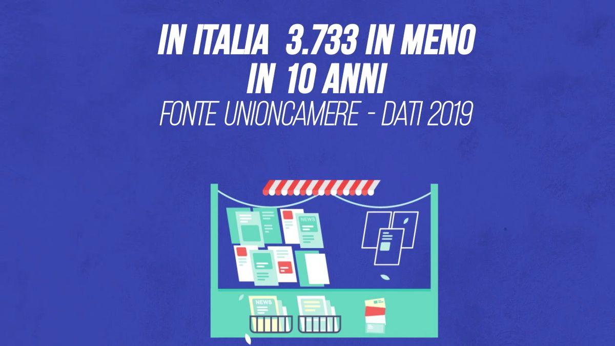 Edicole, in Italia 3.733 in meno in dieci anni