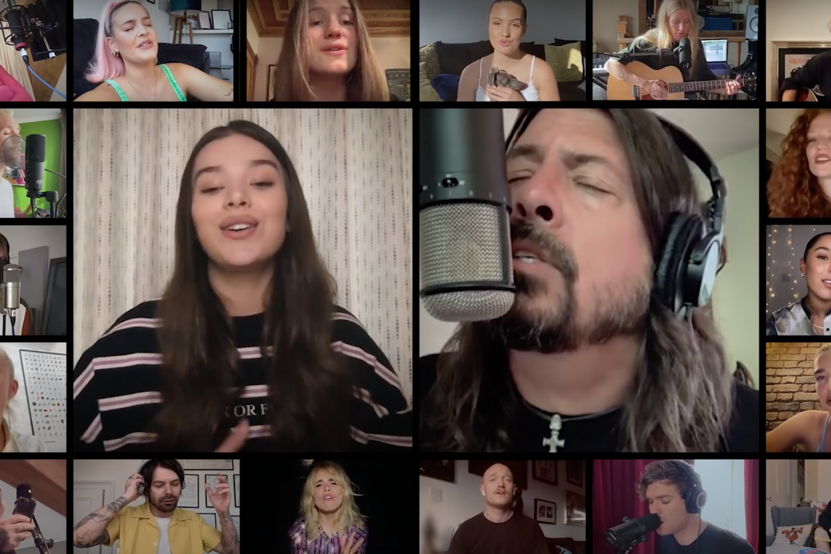 Hailee Steinfeld, Dua Lipa, and more join forces to cover Foo Fighters' "Times Like These"