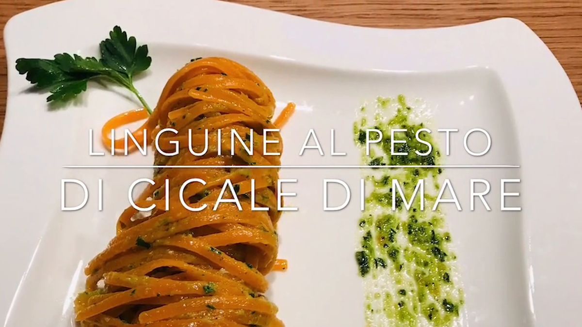 Cuciniamo insieme: linguine al pesto di cicale di mare