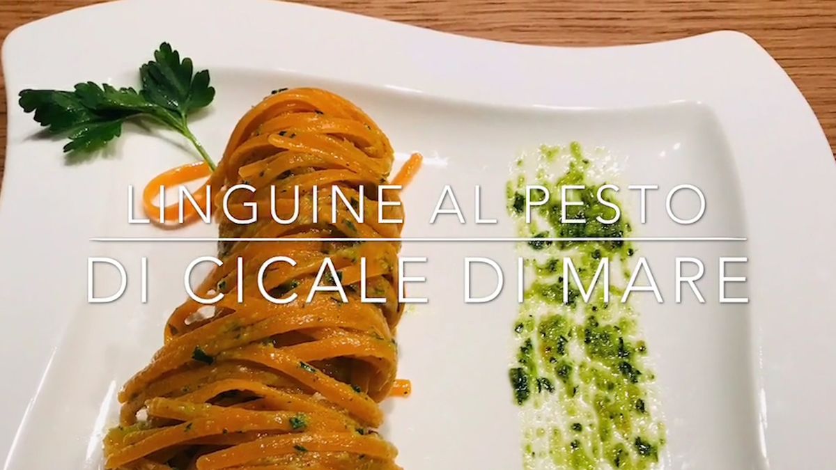 Cuciniamo insieme: linguine al pesto di cicale di mare