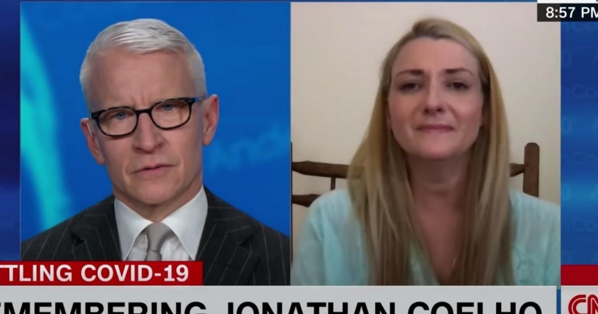 Anderson Cooper Gets Choked Up During Emotional Interview With Woman Whose Husband Died Of Virus At Just 32