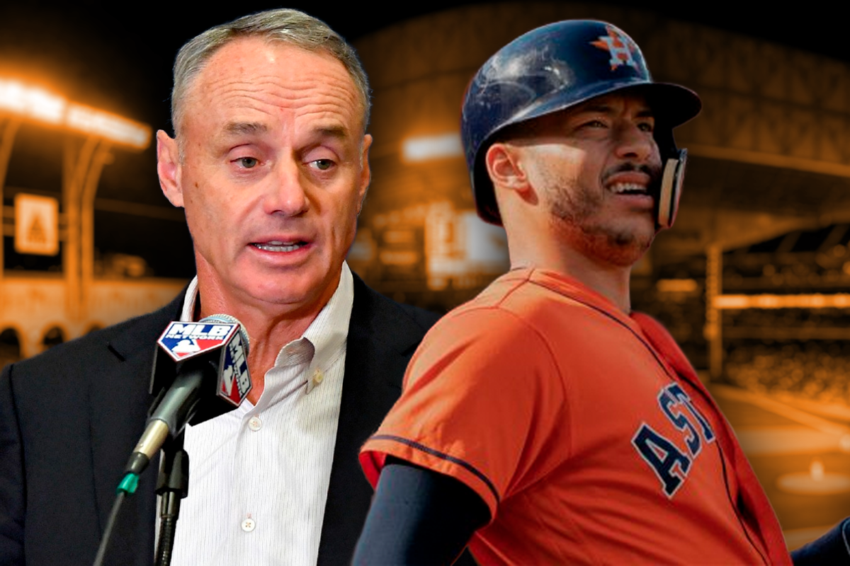 Rob Manfred and Astros Carlos Correa