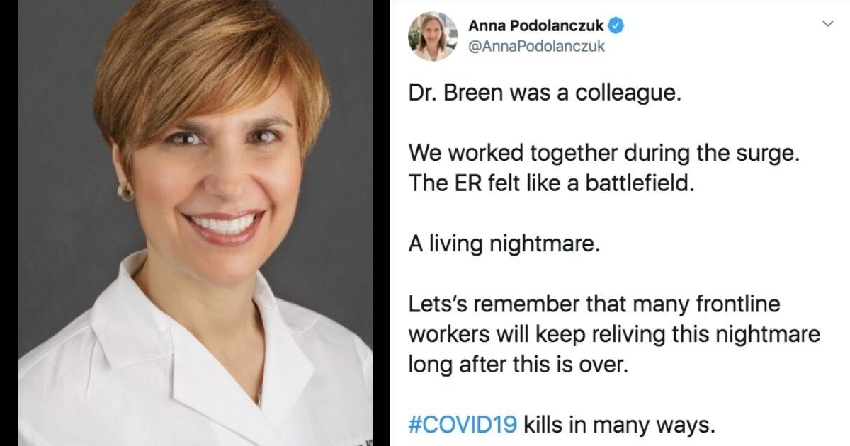 Dr. Lorna Breen, head of emergency at a NYC hospital, has died a hero of the pandemic