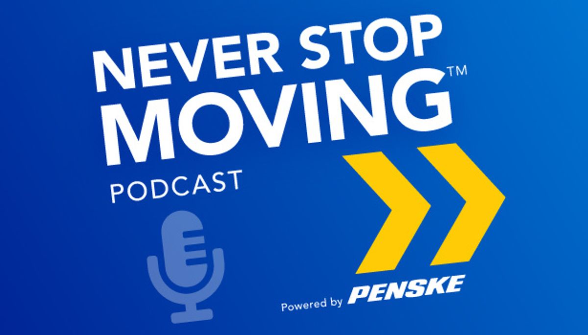 never stop moving podcast logo