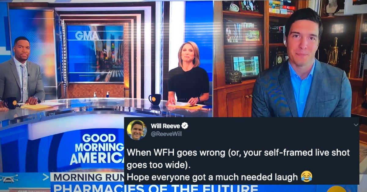 'Good Morning America' Reporter Does Live Segment Without Realizing We Could All See He Wasn't Wearing Pants