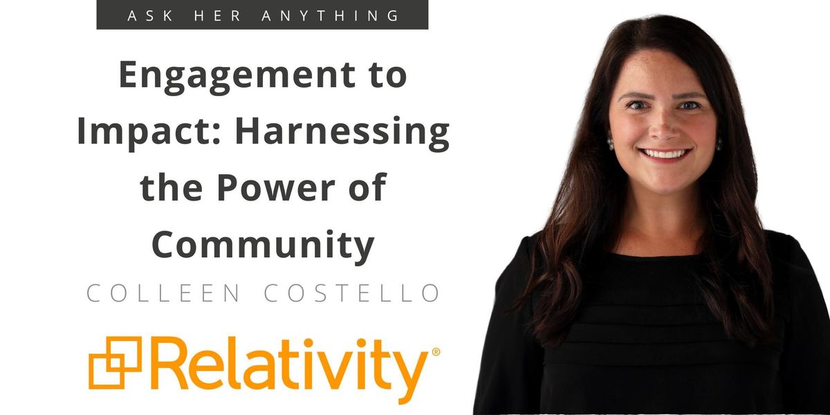 5/20 Live Chat: "Engagement to Impact: Harnessing the Power of Community"