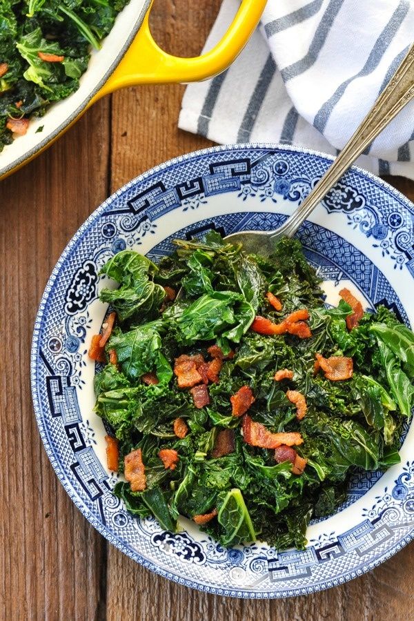 Sauteed Kale With Bacon - My Recipe Magic