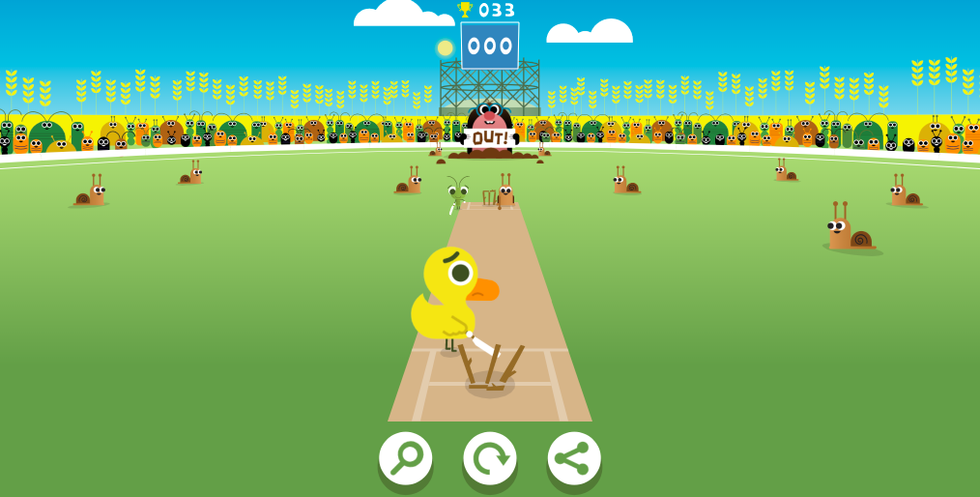Google cricket game