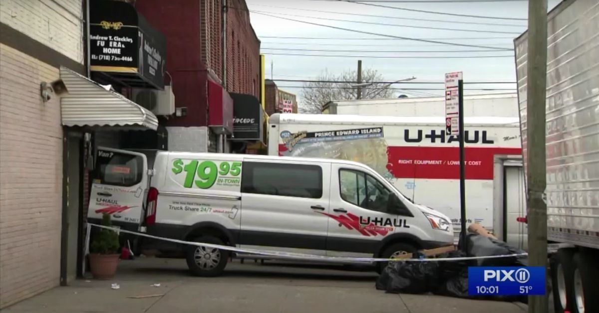Dozens Of Bodies Found Stacked Inside Unrefrigerated U-Haul Trucks Outside New York City Funeral Home