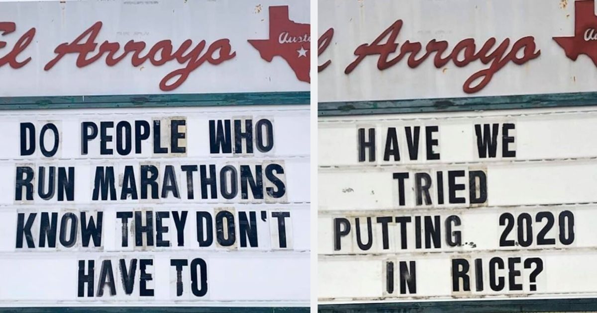Texas restaurant's signs have people around the country chuckling
