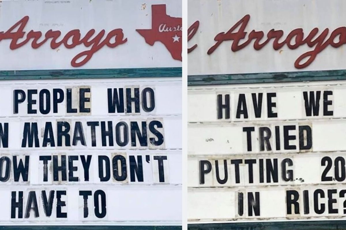 Texas restaurant's signs have people around the country chuckling