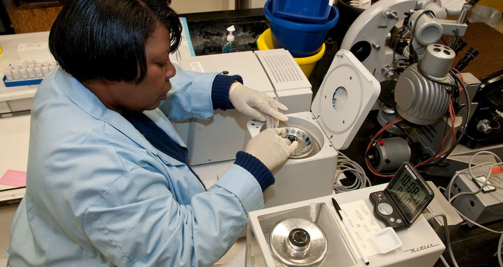 Black female scientist