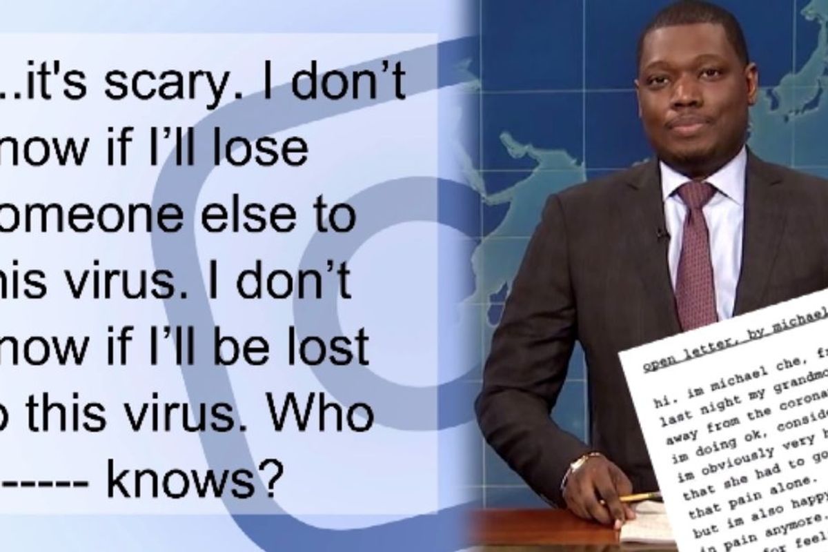 Michael Che's grandma died of COVID-19. He responded by paying everyone's rent in her building​.