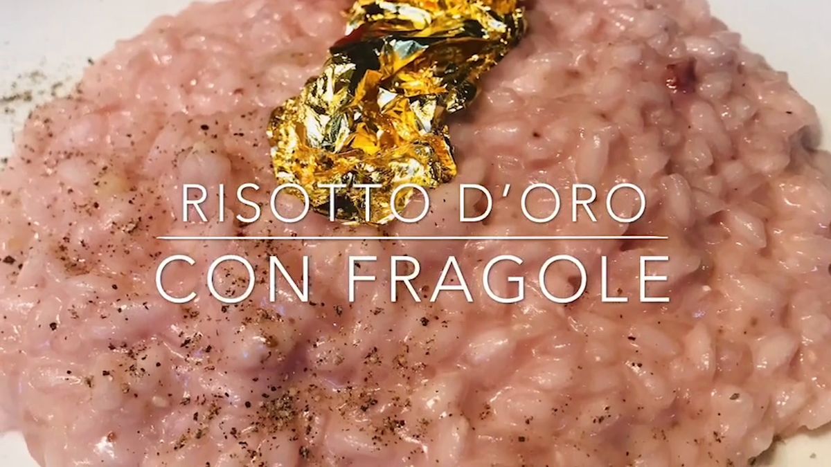 Cuciniamo insieme: risotto d'oro con fragole