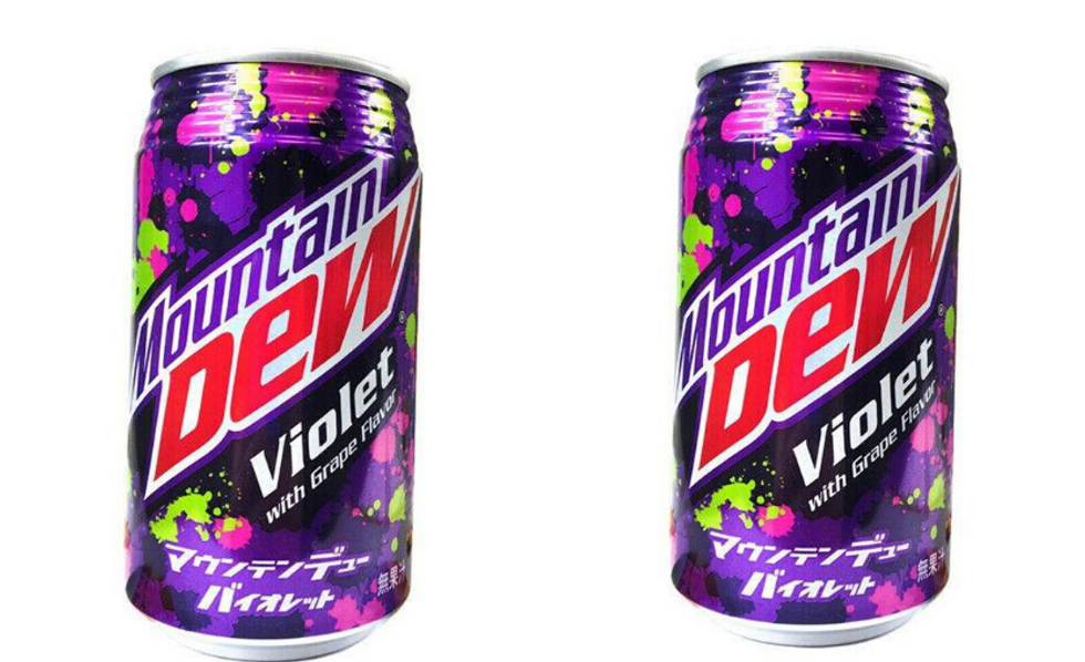 Mountain Dew Violet, previously only available in Japan, is 