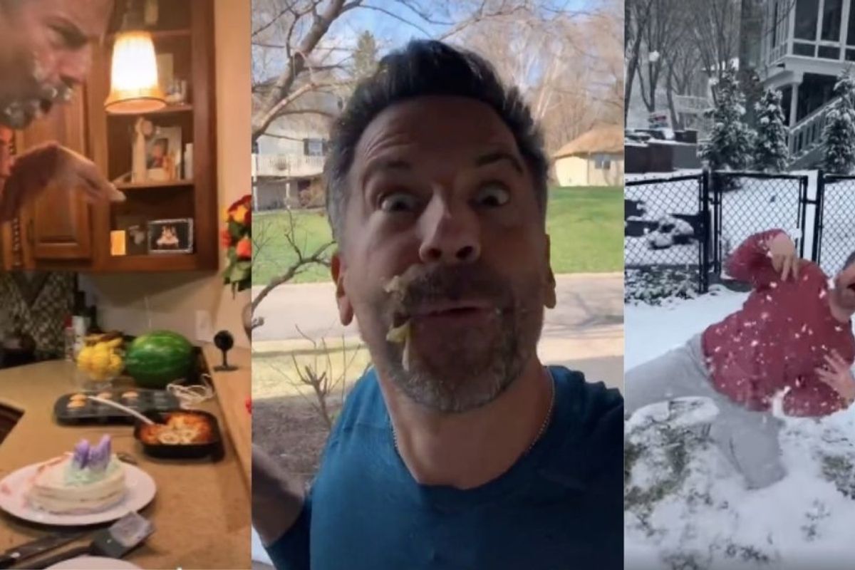 Every time his kids say "Dadosaur," this dad turns into a dinosaur, and it's absurdly hilarious