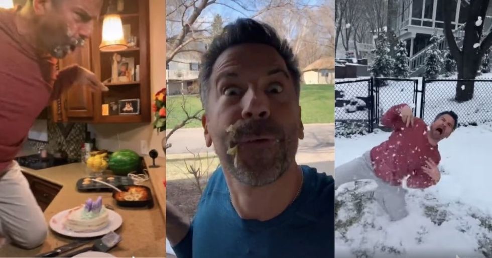 Every time his kids say "Dadosaur," this dad turns into a dinosaur, and it's absurdly hilarious