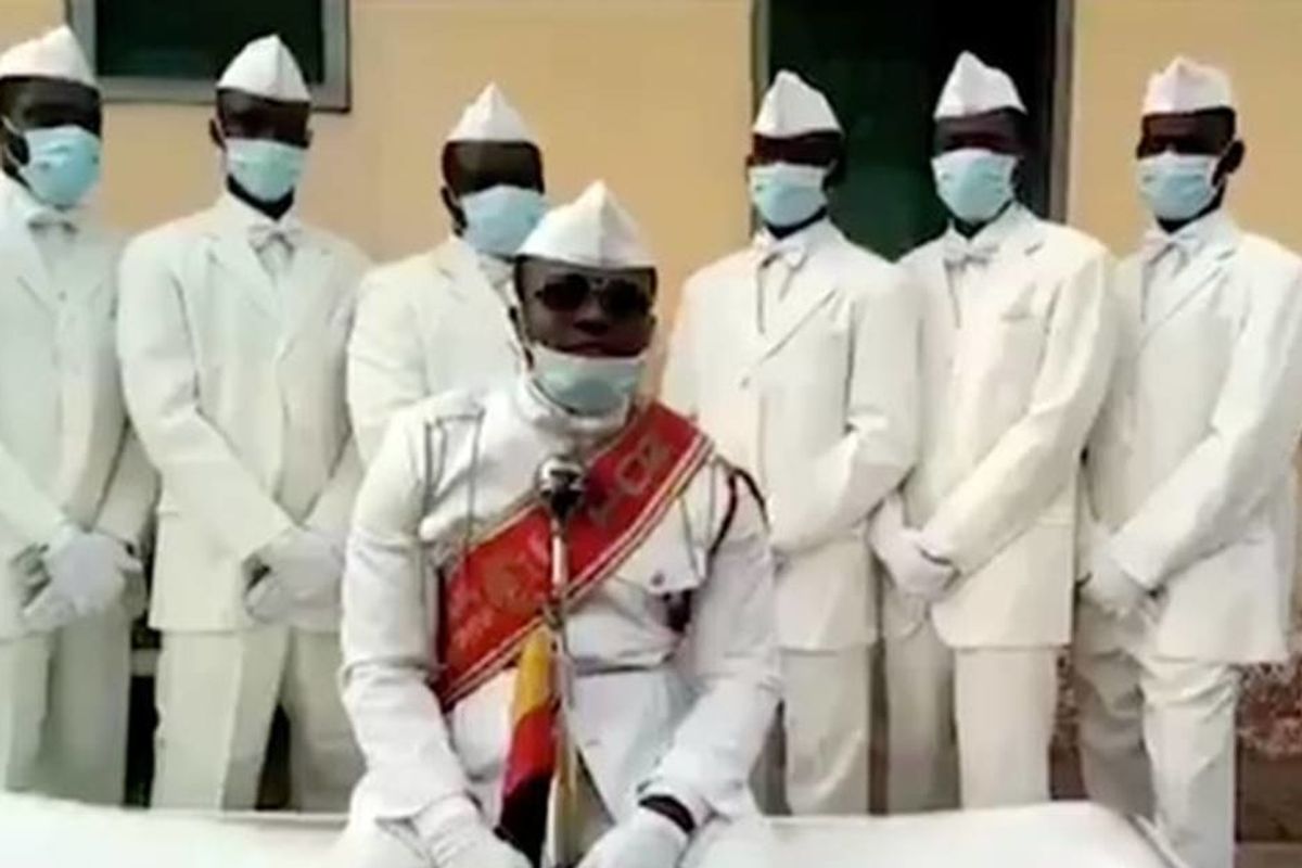 Ghana's dancing pallbearers have a message for anyone who isn't social distancing