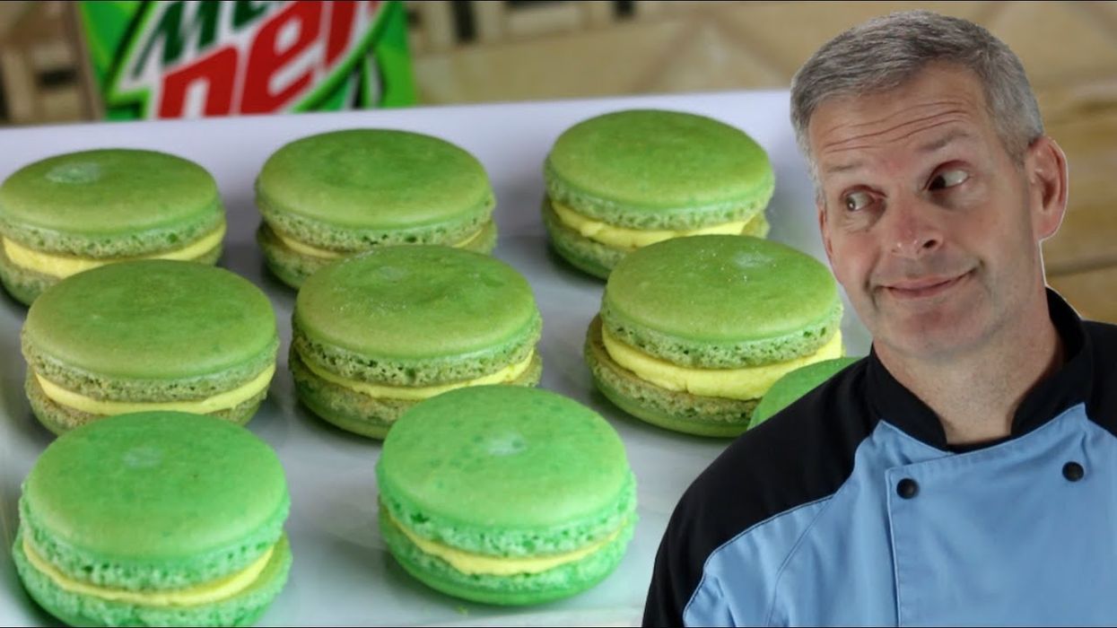 There's a Mountain Dew macarons recipe because even soda likes to be fancy sometimes