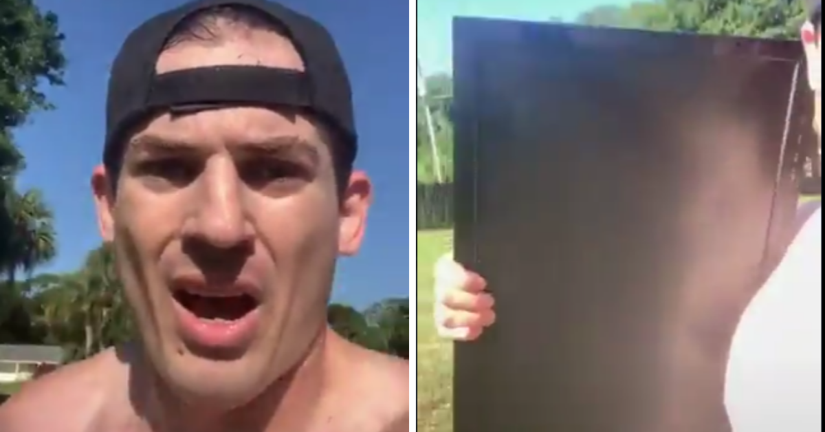 Florida Pastor Jogs While Carrying A TV To Make A Powerful Point About The Ahmaud Arbery Shooting