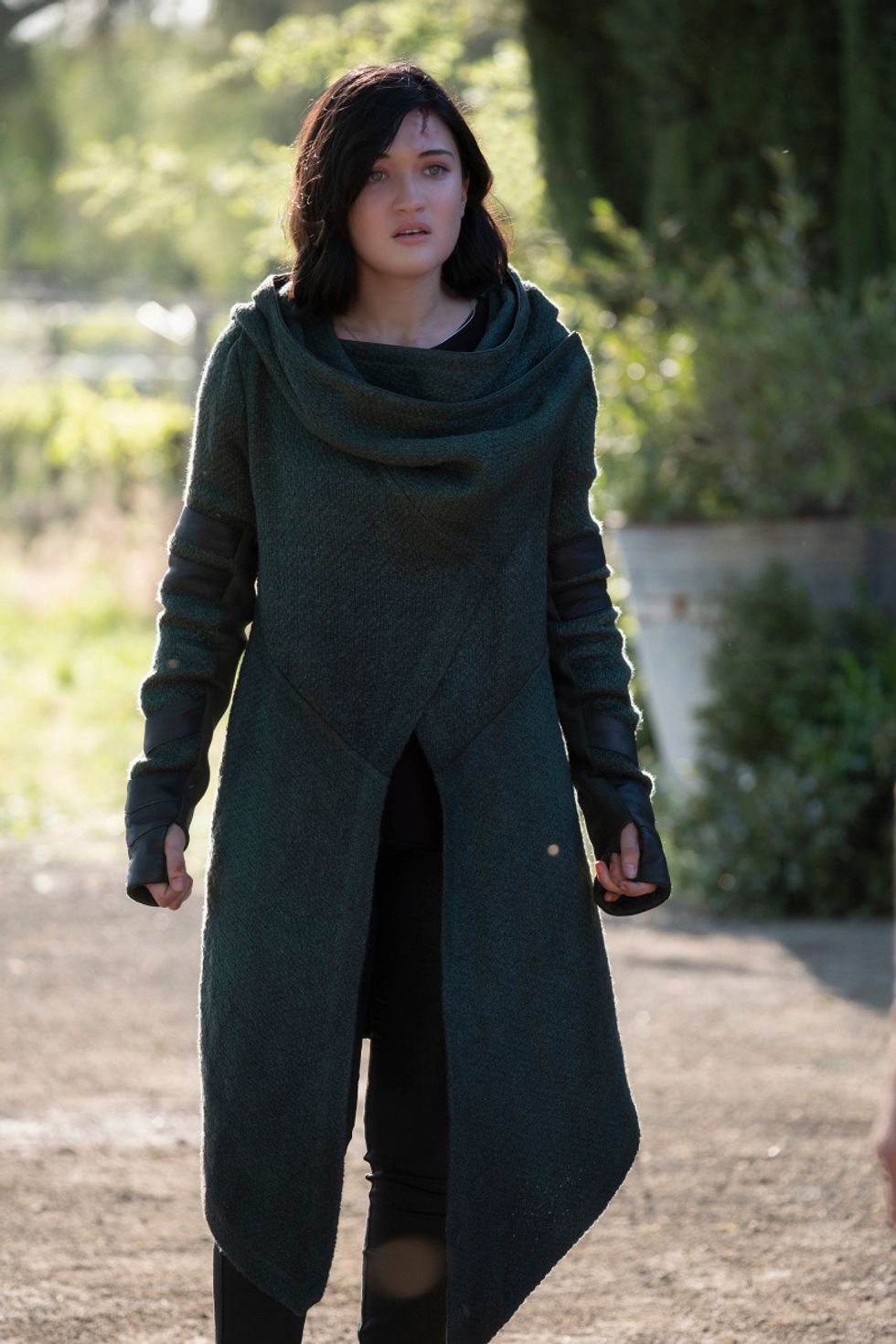 Isa Briones in a scene from Star Trek: Picard.
