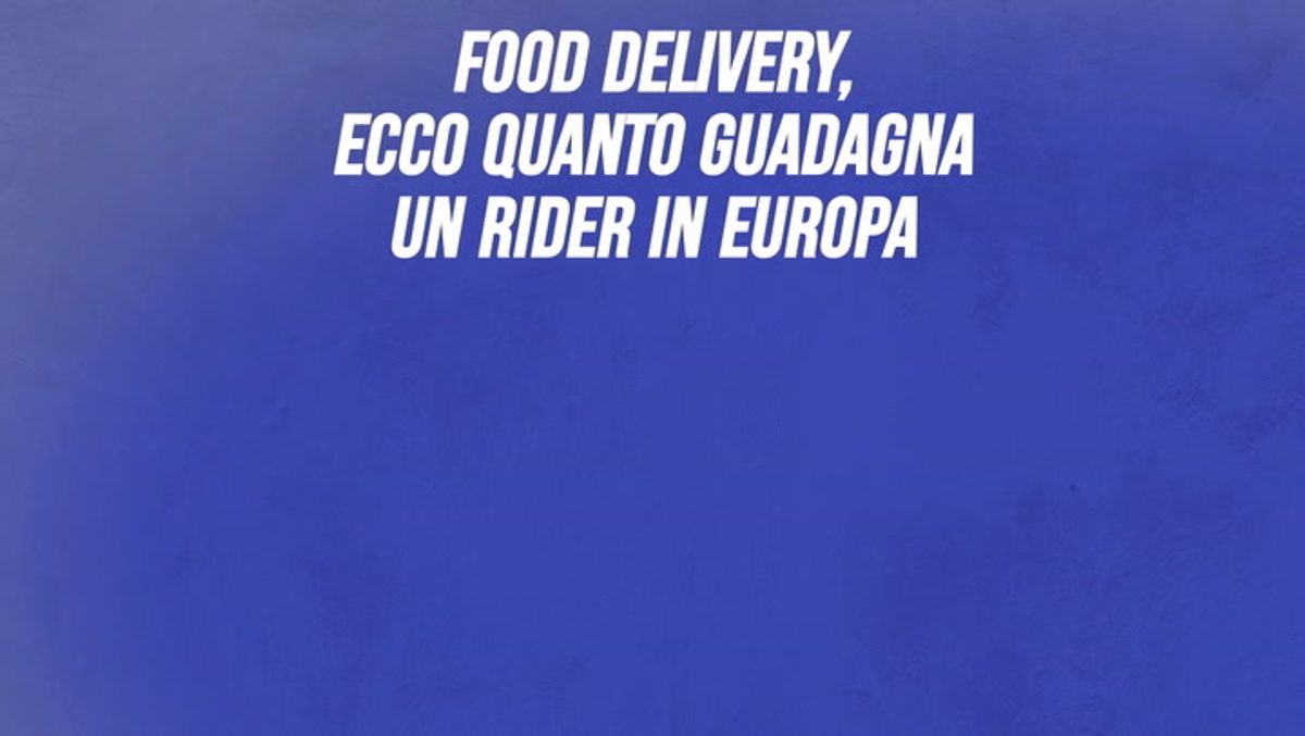 Food delivery, ecco quanto guadagna un rider in Europa