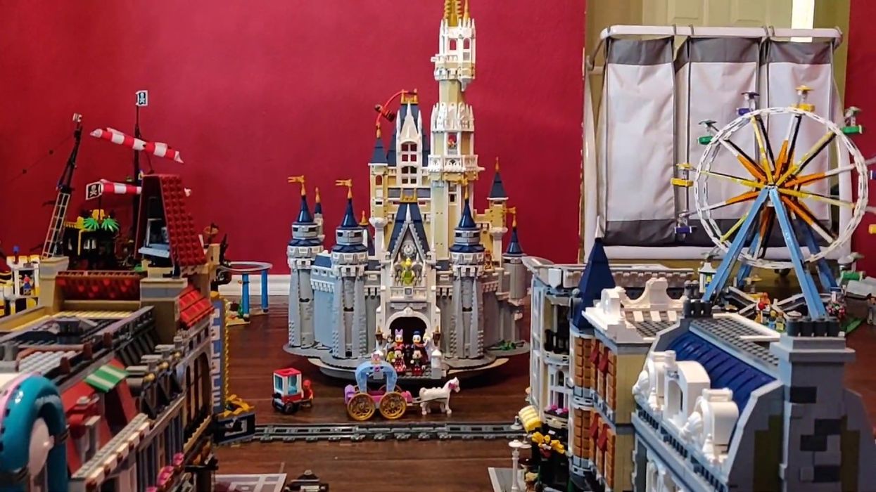 A Texas man created a miniature Disneyland made of Legos after his family's trip got canceled