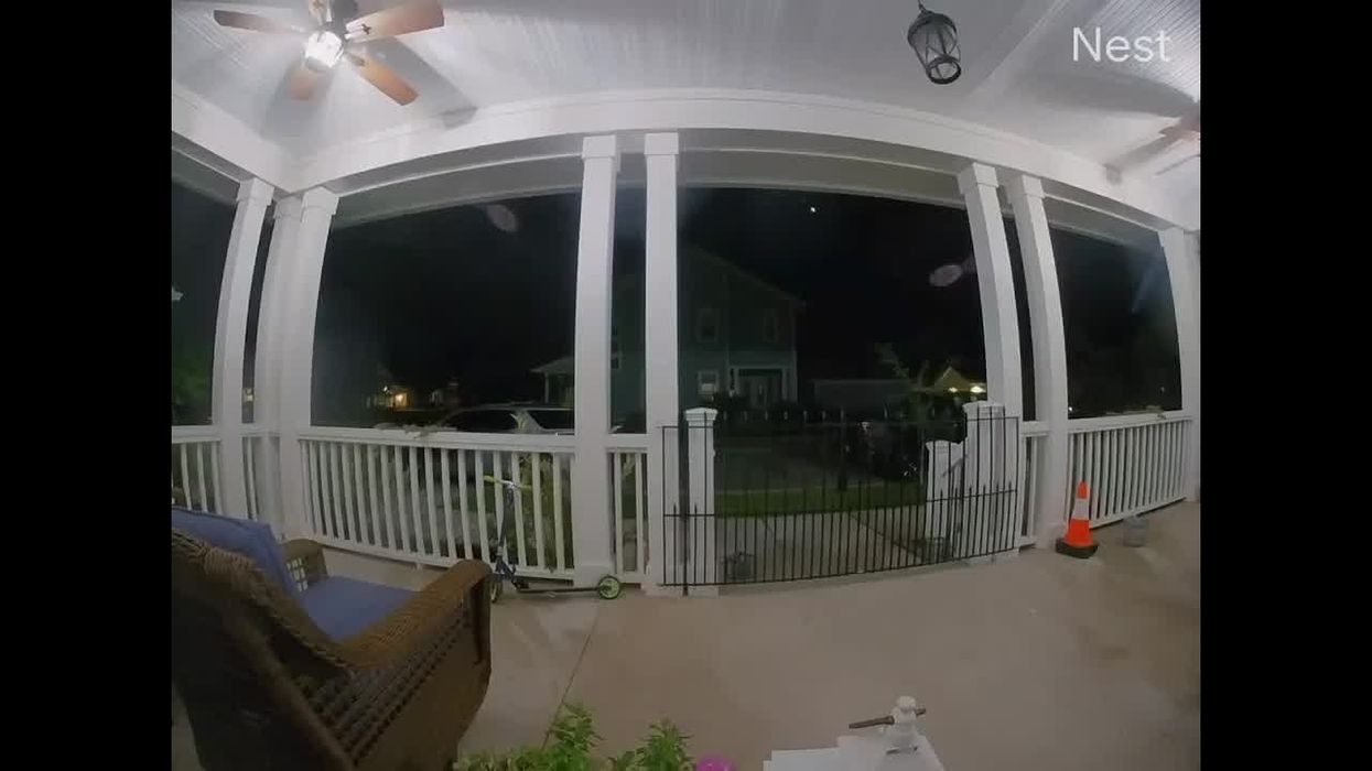 Meteor caught on video falling through the sky by South Carolina family's doorbell camera