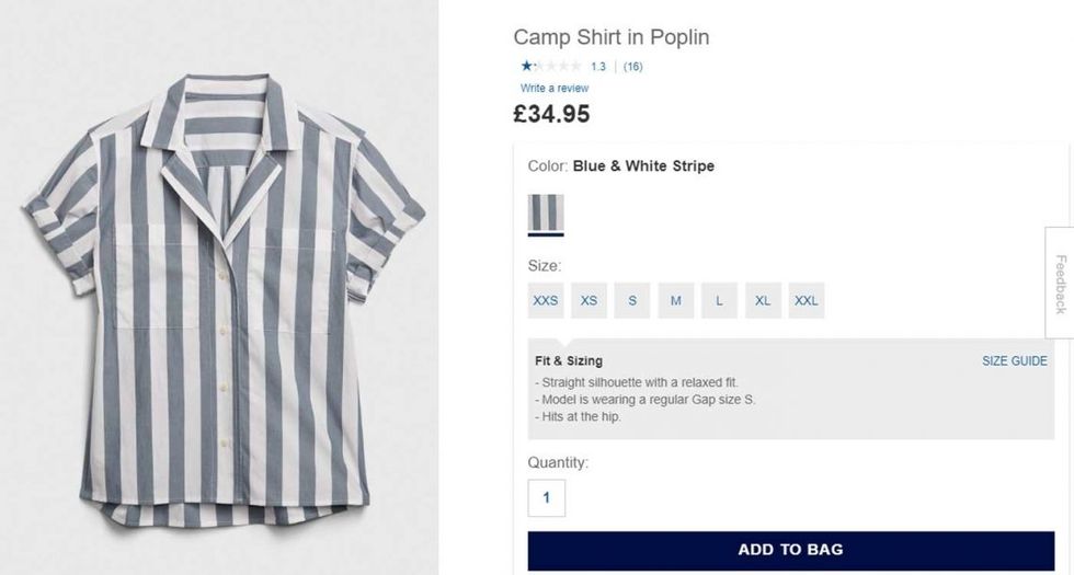 gap concentration camp shirt