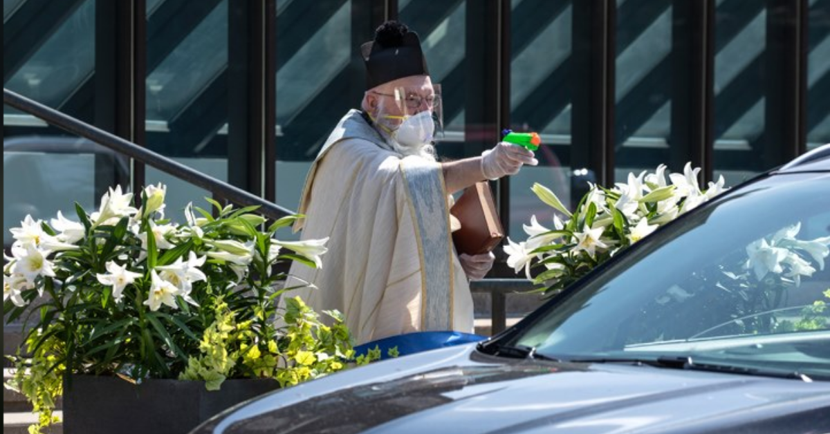 Michigan Priest Becomes A Meme Sensation After Shooting His Parishioners With A Water Gun Full Of Holy Water