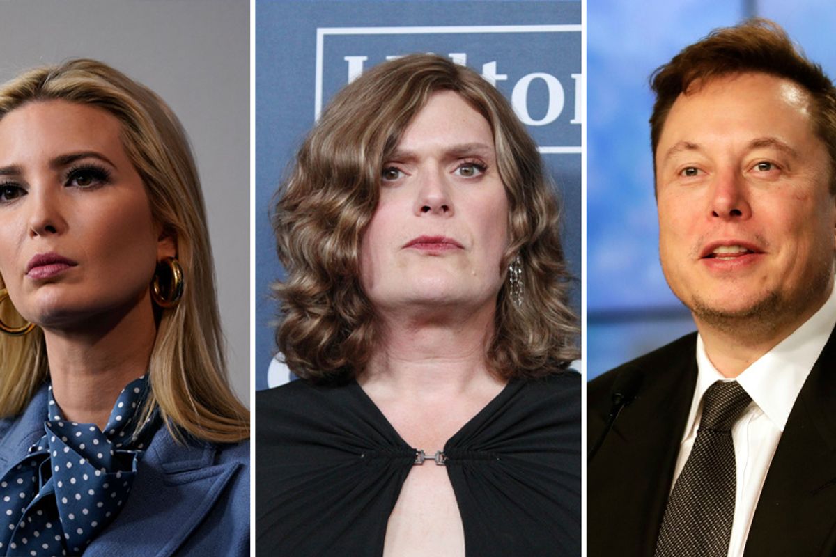 Ivanka Trump, Lilly Wachowski, Elon Musk