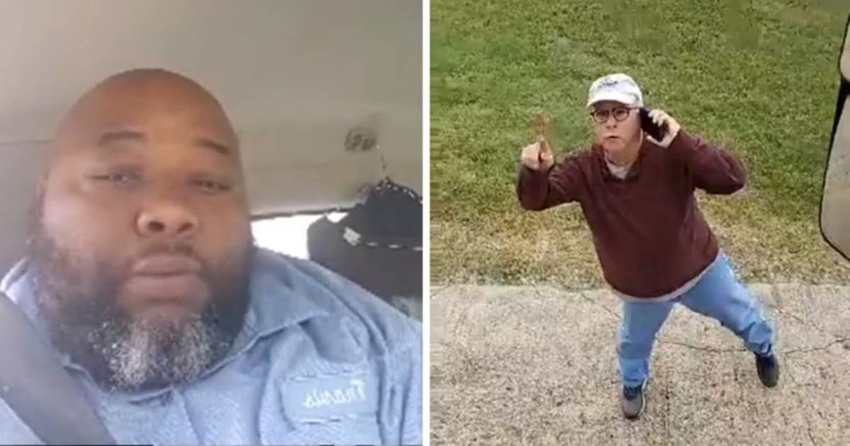 A black delivery man was held against his will inside a gated community just for doing his job