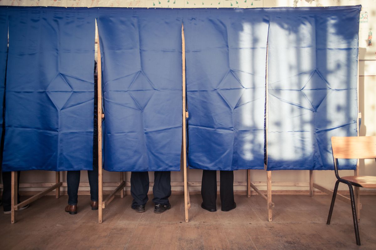 voting booth vote election