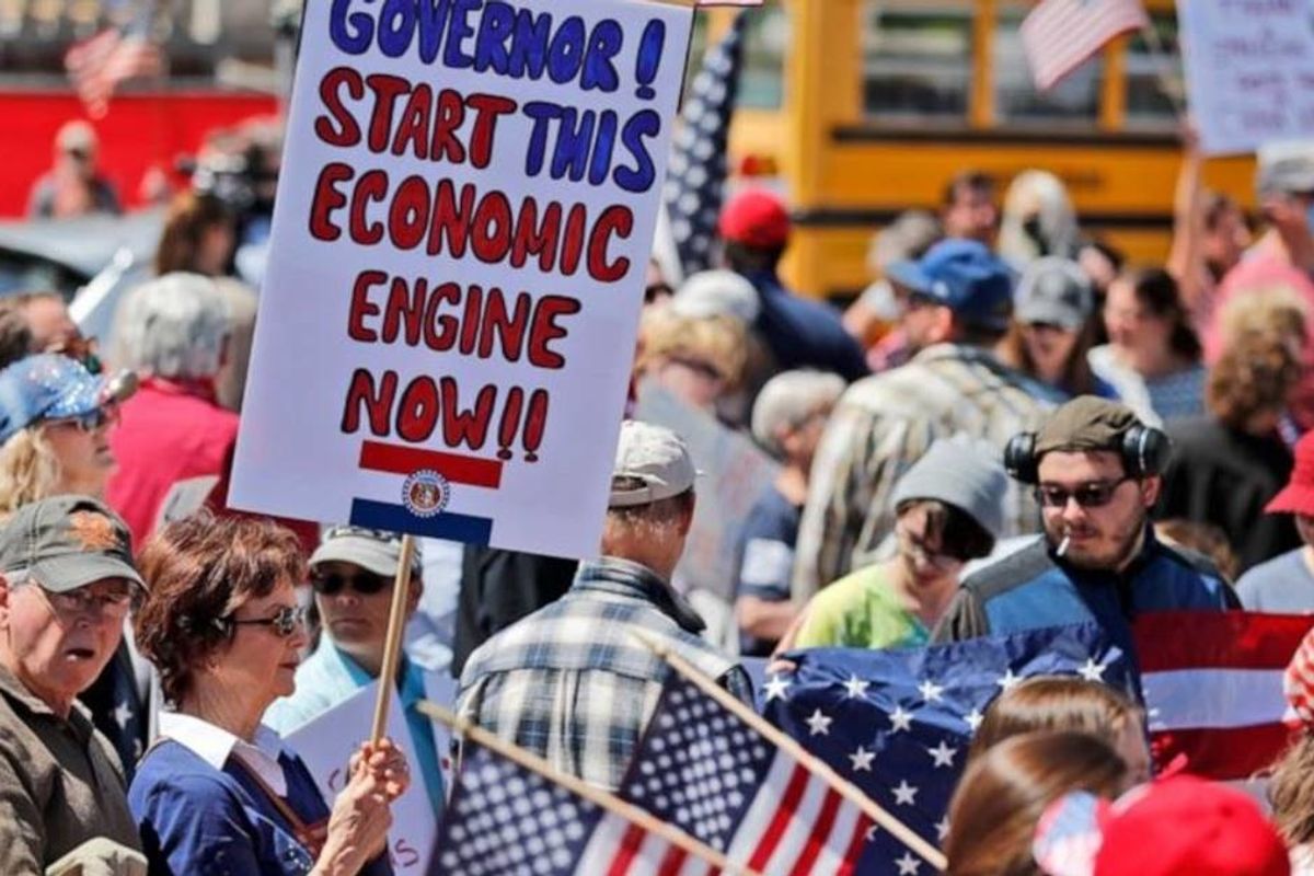 Cell phone data reveals lockdown protesters may be spreading the Coronavirus